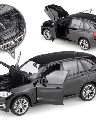 Масштабная модель автомобиля bmw x5 1:24, черная2 фото