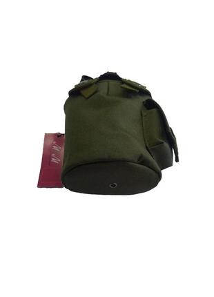 Фляга пластикова 1000 мл чорна в чохлі вид 2 olive green хакі м&м артикул 213568 код/артикул 45 2135683 фото