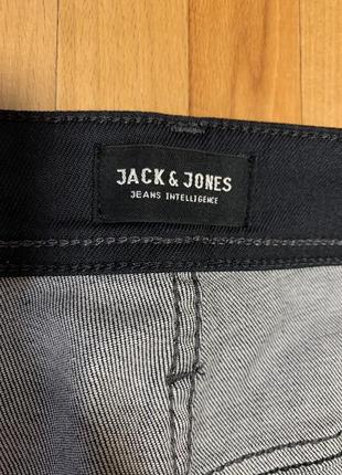 Чорні чоловічі джинси jack jones 36/34 slim fit3 фото