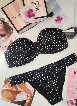 Victoria's secret xs s m l 34 36 38 40 42 купальник бандо 70b 75a 75b 75d