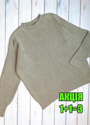 💥1+1=3 шикарный теплый женский свитер хаки marks &amp; spencer, размер 46 - 481 фото