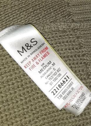 💥1+1=3 шикарный теплый женский свитер хаки marks &amp; spencer, размер 46 - 489 фото