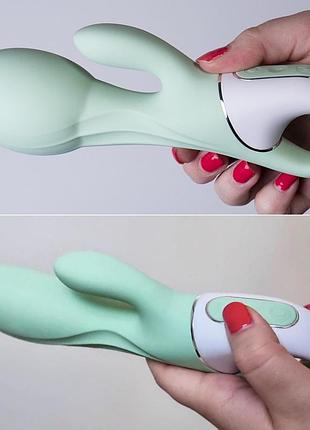 Смарт вібратор-кролик satisfyer air pump bunny 5+