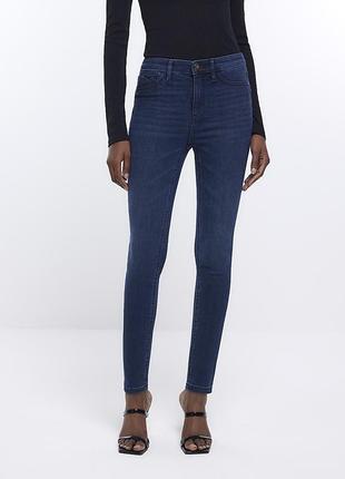 Синие джинсы скинни