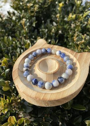 Содалит, браслет, натуральные камни