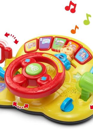 Музичне кермо vtech turn and learn driver yellow код/артикул 75 8162 фото