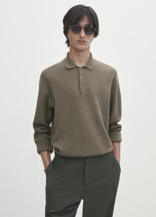 Новый мужской свитер поло massimo dutti