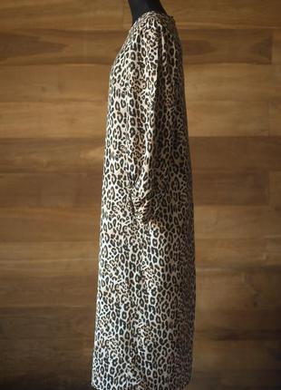 Женское летнее платье в леопардовый принт меди женское h&m, размер s4 фото