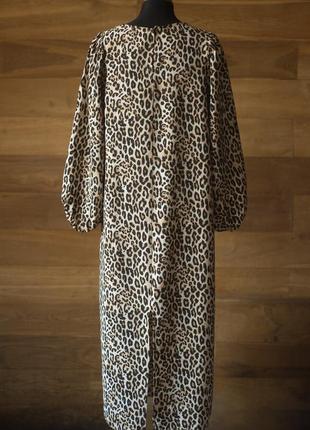 Женское летнее платье в леопардовый принт меди женское h&m, размер s5 фото