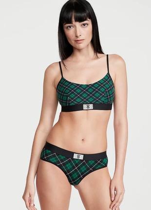 Комплект білизни, топ, бра, трусики зі стразами victoria&rsquo;s secret, оригінал7 фото