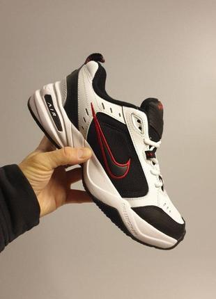 💥nike air monarch iv (•white black red•)💧