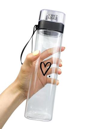 Пляшка для води ziz серце