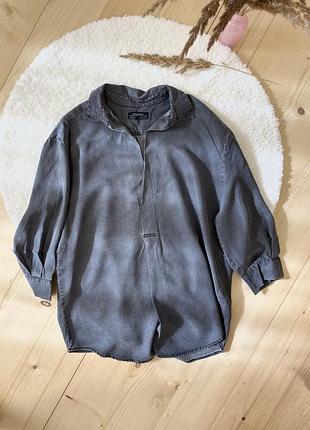 Джинсова блузка zara
