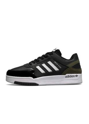 📊чоловічі кросівки adidas originals drop step black white khaki1 фото