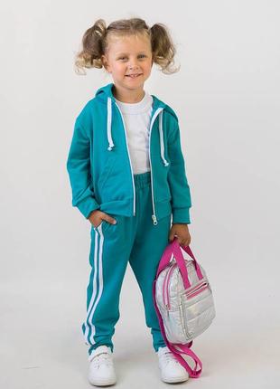 Спортивний костюм для дівчат, гарний костюм на блискавці, спортвный костюм для девочки, стильный костюм детский, спортивный костюм на молнии4 фото