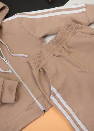 Спортивний костюм для дівчат, гарний костюм на блискавці, спортвный костюм для девочки, стильный костюм детский, спортивный костюм на молнии2 фото