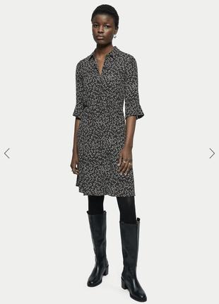 Jigsaw сукня плаття нова cos квітковий принт віскоза max mara міді міні платье