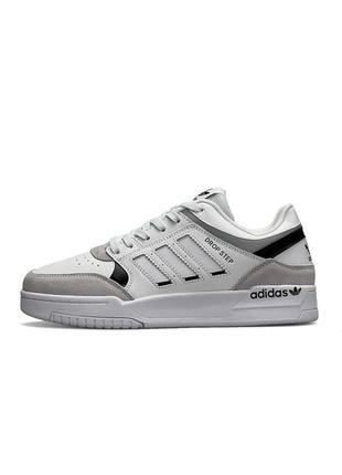 📊чоловічі кросівки adidas originals drop step white gray