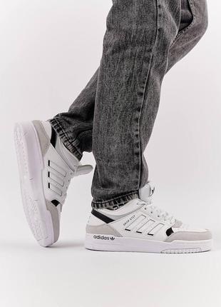 📊чоловічі кросівки adidas originals drop step white gray6 фото