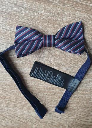 H&m - метелик краватка дитячий - 6 см - у смужку1 фото