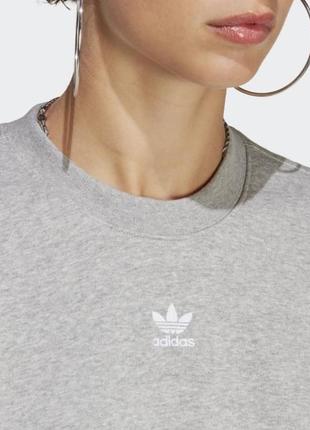 Новая кофта худи свитшот на флисе серая adidas6 фото