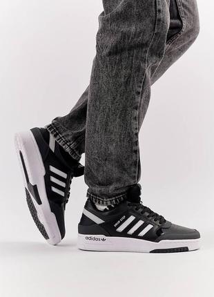 📊чоловічі кросівки adidas originals drop step black gray white5 фото