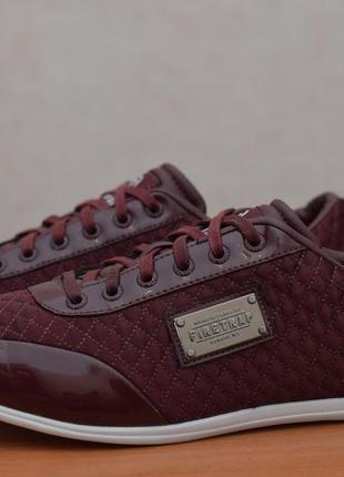 Кеды, кроссовки цвета марсала firetrap, 44.5 размер. оригинал