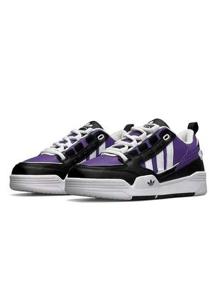 🫰жіночі кросівки adidas originals adi2000 black white purple2 фото