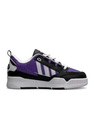 🫰жіночі кросівки adidas originals adi2000 black white purple8 фото