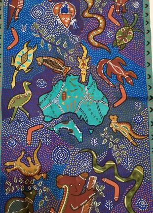 Картина на хлопковой ткани, декор от австралийского дизайнера. австралия1 фото
