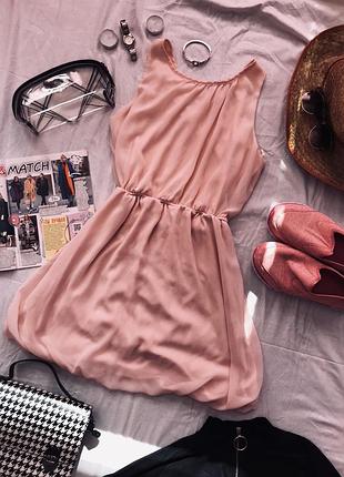 Шифонове плаття персикове
