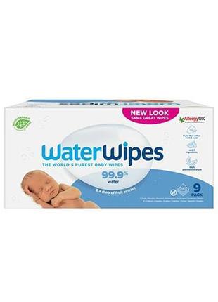 Waterwipes bio, серветки водяні вологі,9 уп/540 шт/польша