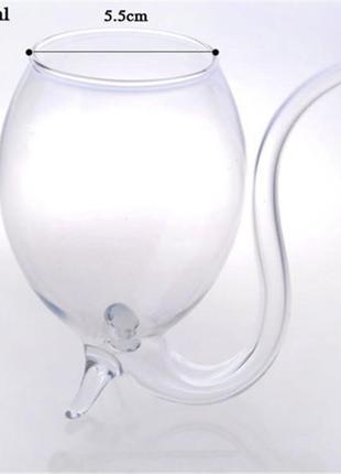 Стакан resteq для вина и других напитков оригинальной формы, стеклянная трубка 300 мл.2 фото