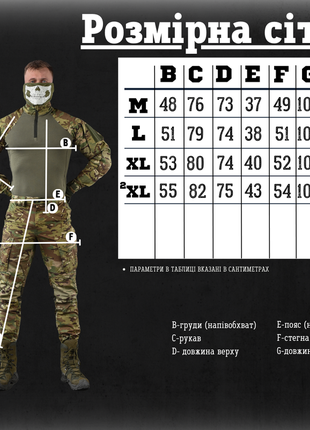 Тактический костюм g2 мультикам