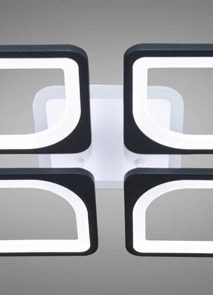 Diasha s8060/4bk led 3color dimmer стельова led-люстра з диммером та кольоровим підсвічуванням, 80w