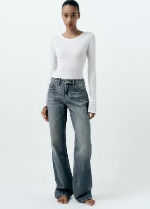 Джинси Zara джинсы мом фит, 40
