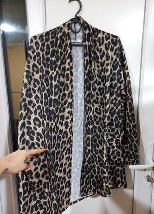 Леопардова накидка оверсайз. 2