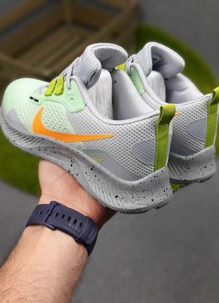 Nike pegasus trail бирюзовые кроссовки женские сетка текстиль легкие демисезон низкие демисезонные весенние летние отменные качество10 фото