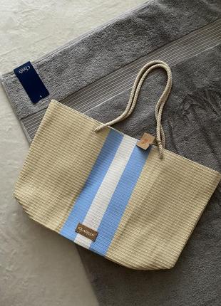 Сумка шопер плетена солом’яна clarins
