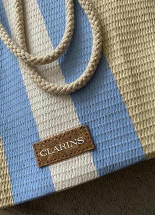 Сумка шопер плетена солом’яна clarins