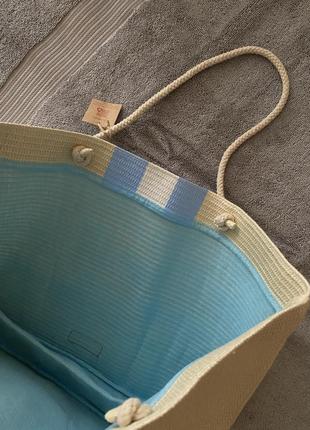 Сумка шопер плетена солом’яна clarins