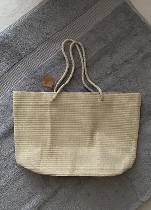 Сумка шопер плетена солом’яна clarins