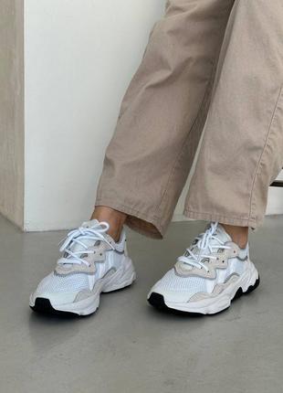 Кроссовки adidas ozweego white/black