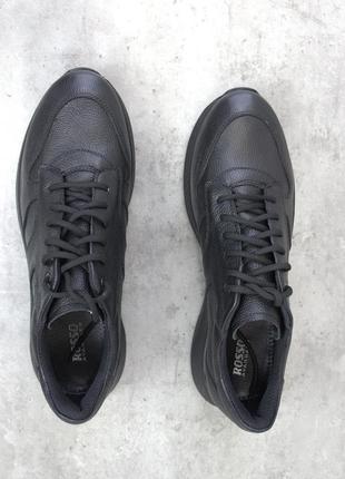 Черные легкие кроссовки кожаные мужская обувь повседневная rosso avangard rebaka floto9 фото