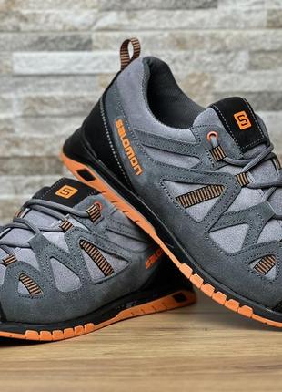 Мужские кожаные кроссовки ultra track