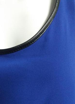 🦋элегантная фирменная майка/блуза цвета синий кобальт3 фото