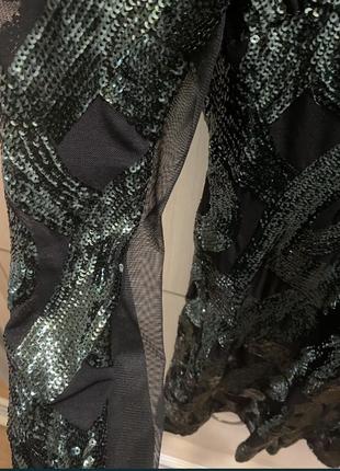 Шикарное платье topshop с пайетками и сеткой4 фото