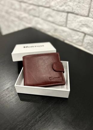 Коричневий гаманець з натуральної шкіри8 фото