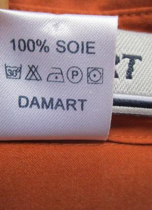 Damart (m/40) подовжена сорочка жіноча з шовку8 фото