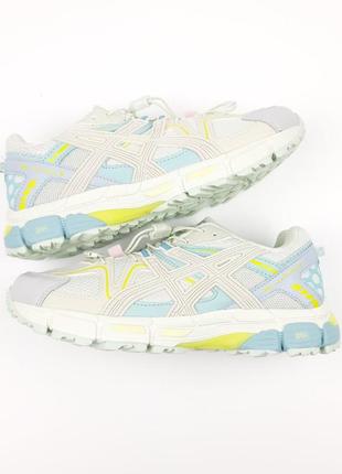 Asics gel kahana 8 серые с голубым кроссовками женские кожаные топ качество сетка легкие весенние летние демисезонные демисезон низкие ассикс топ качество5 фото